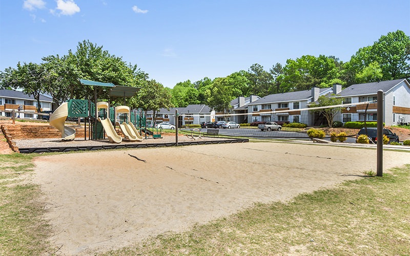 sand volleyball area